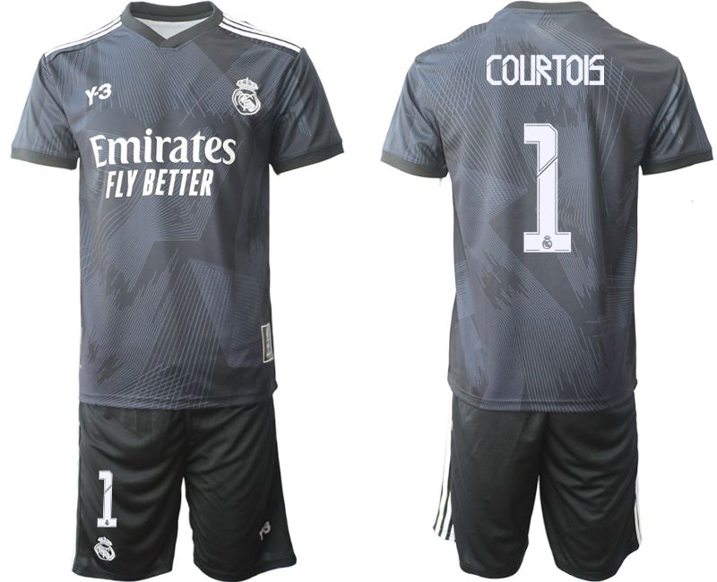 Men 2022-2023 Club Real Madrid Cuarta Camiseta Y3 de black #1 Soccer Jerseys